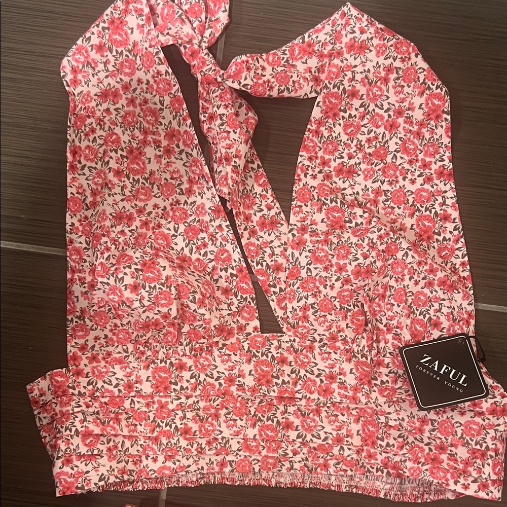 Pink Floral Two-Piece Set - Picture 2 of 5
